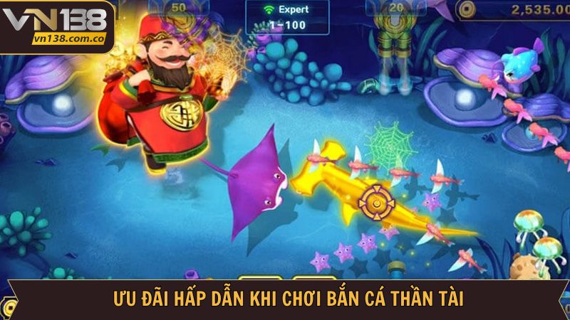 Một vài khuyến mãi khủng khi chơi bắn cá thần tài